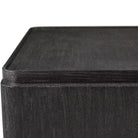 Repose Closed Bedside Table in Charcoal Oak by Theodore Alexander