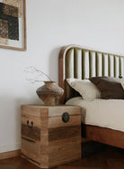 Reclaimed Oak Bedside Trunk by Keiichi