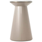 Contour Side Table in Taupe and Pearl - Small by Theodore Alexander