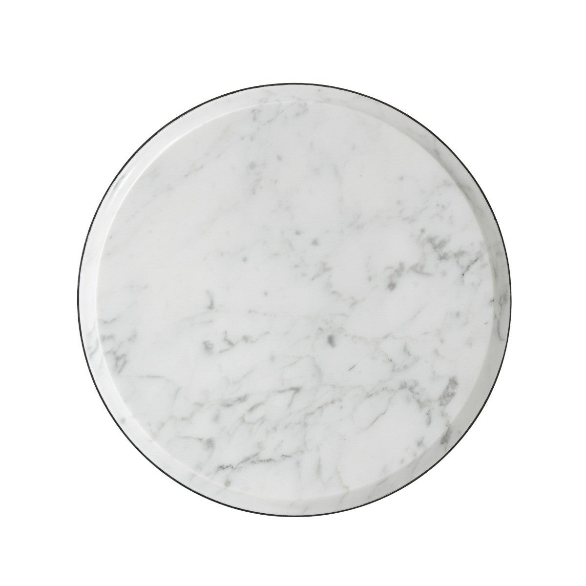 Contour Side Table in Taupe and Pearl - Small by Theodore Alexander