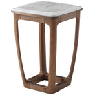 Converge Marble Accent Table in Caribbean Cask by Theodore Alexander