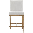 Sloane Counter Stool in Aged Brass by Keiichi