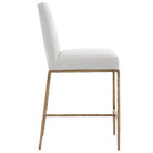 Sloane Counter Stool in Aged Brass by Keiichi