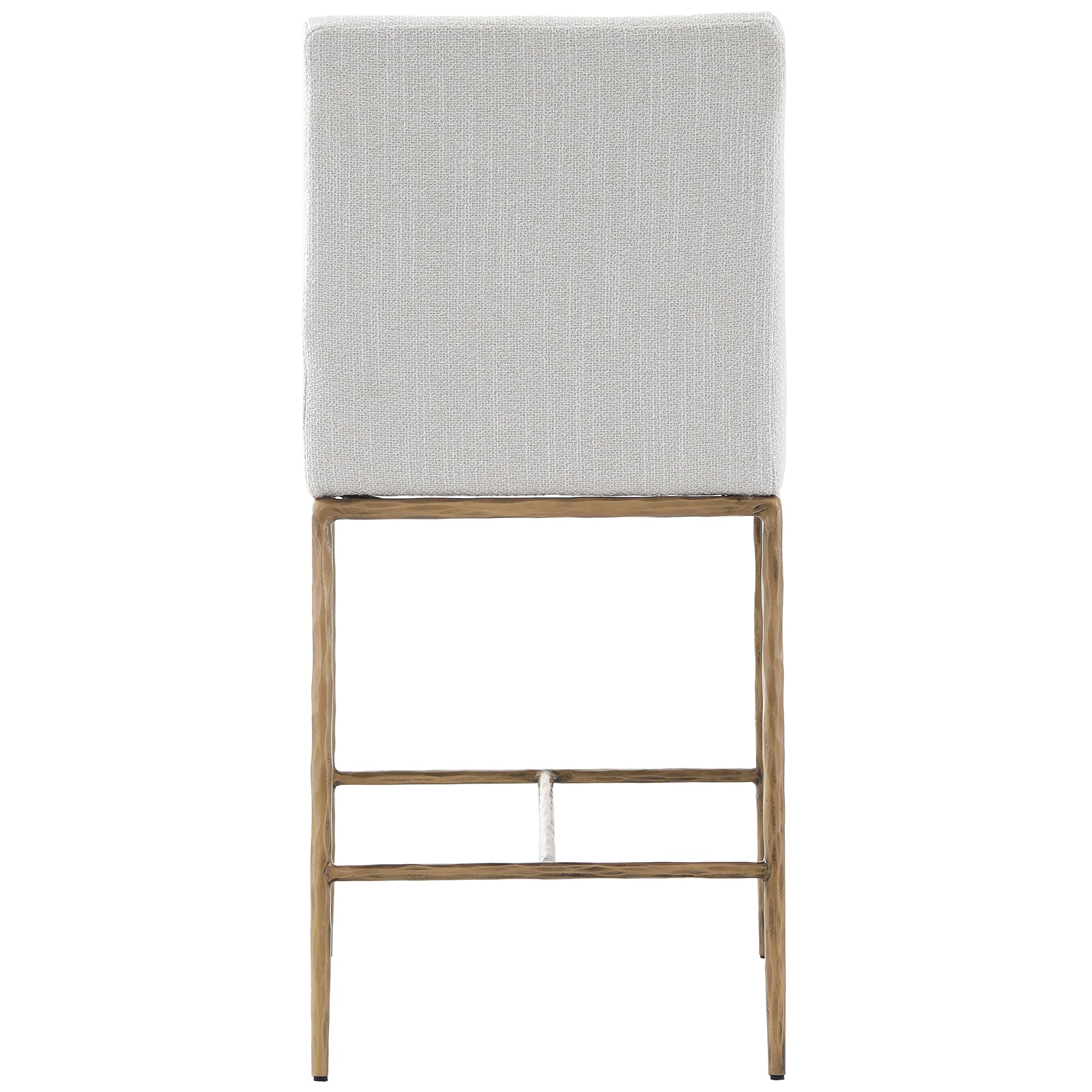 Sloane Counter Stool in Aged Brass by Keiichi