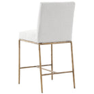 Sloane Counter Stool in Aged Brass by Keiichi