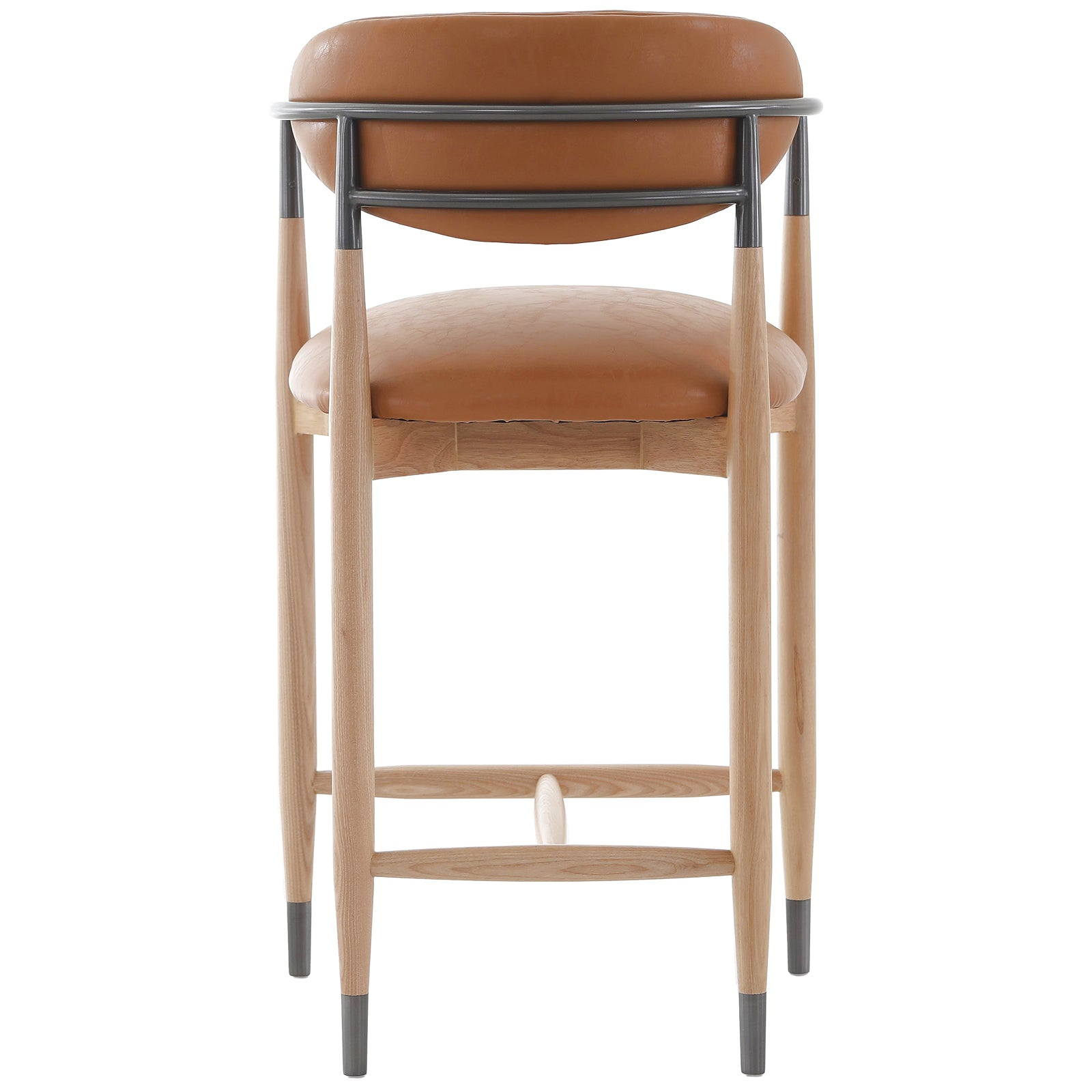 Soho Counter Stool in Natural and Bronze by Keiichi