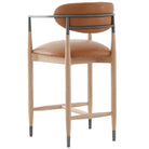 Soho Counter Stool in Natural and Bronze by Keiichi