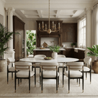 Soho Dining Chair in Ebony and Brass Finish by Keiichi
