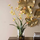 Spider Orchid In Glass Vase Uttermost