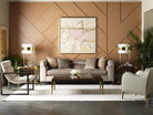 Square Side Table Rayan in Cardamon by Theodore Alexander