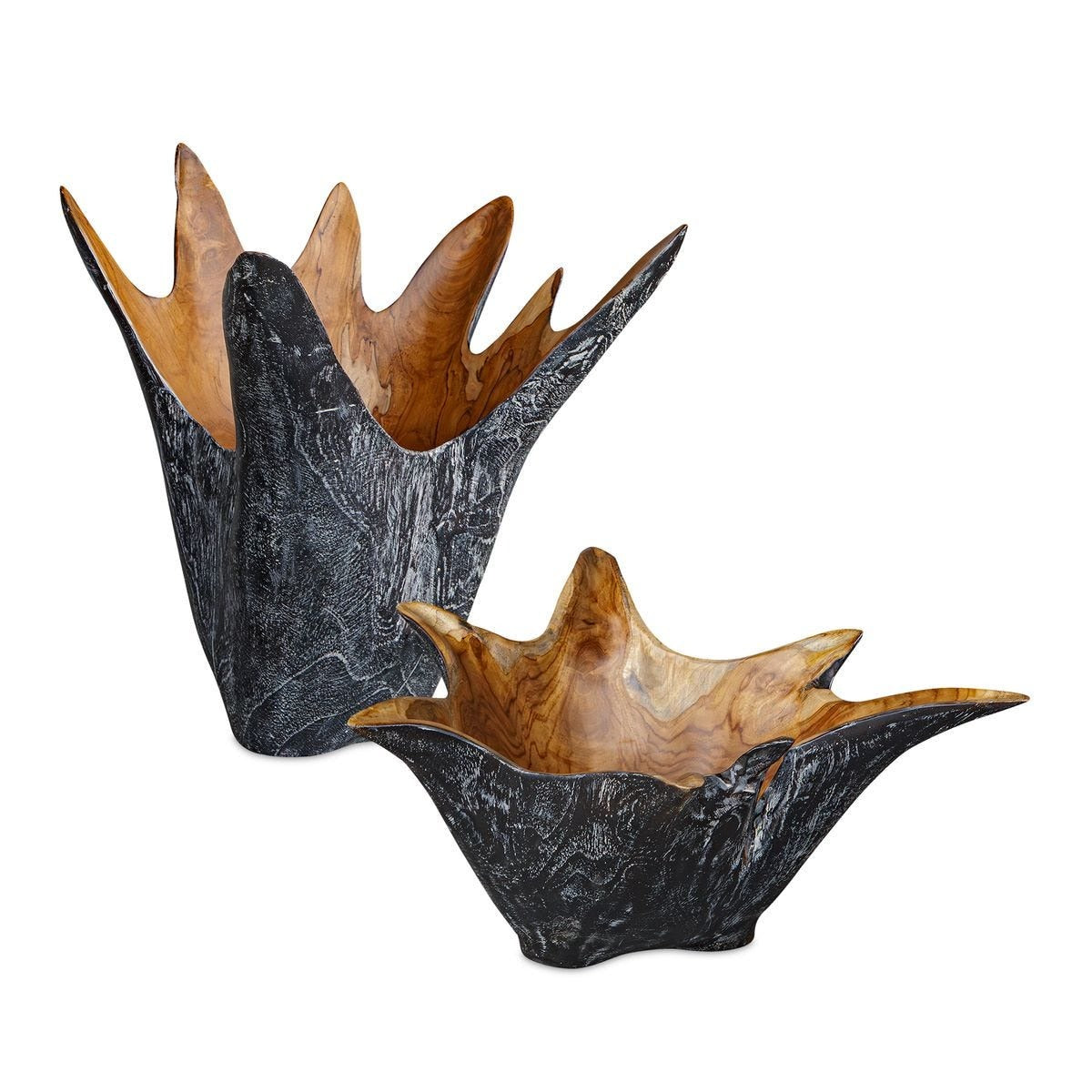 Starpetal Indoor/Outdoor Bowls - Set of 2 by Uttermost
