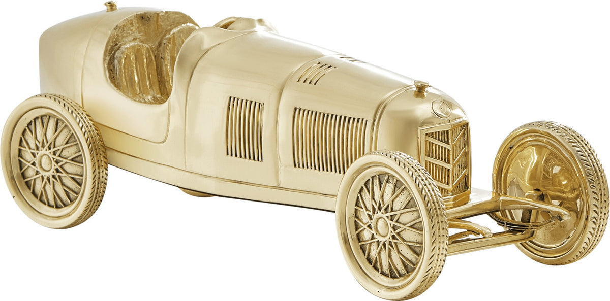 Mille Miglia Mark Car Sculpture in Brass by Theodore Alexander