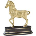 Dressage Sculpture in Polished Brass by Theodore Alexander