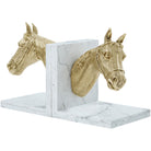Red Ribbon Bookends in Brass by Theodore Alexander