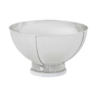Gatsby Decorative Bowl in Nickel Plated Brass and Quartz by Theodore Alexander
