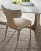 Repose Upholstered Side Chair in Grey Oak by Theodore Alexander