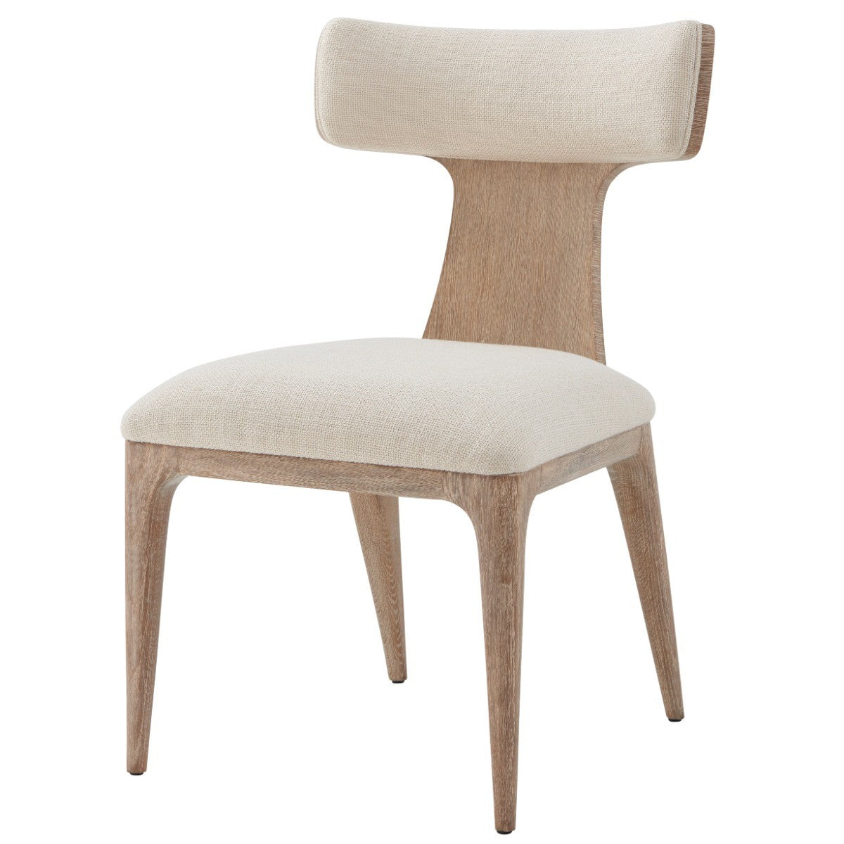 Repose Upholstered Side Chair in Grey Oak by Theodore Alexander