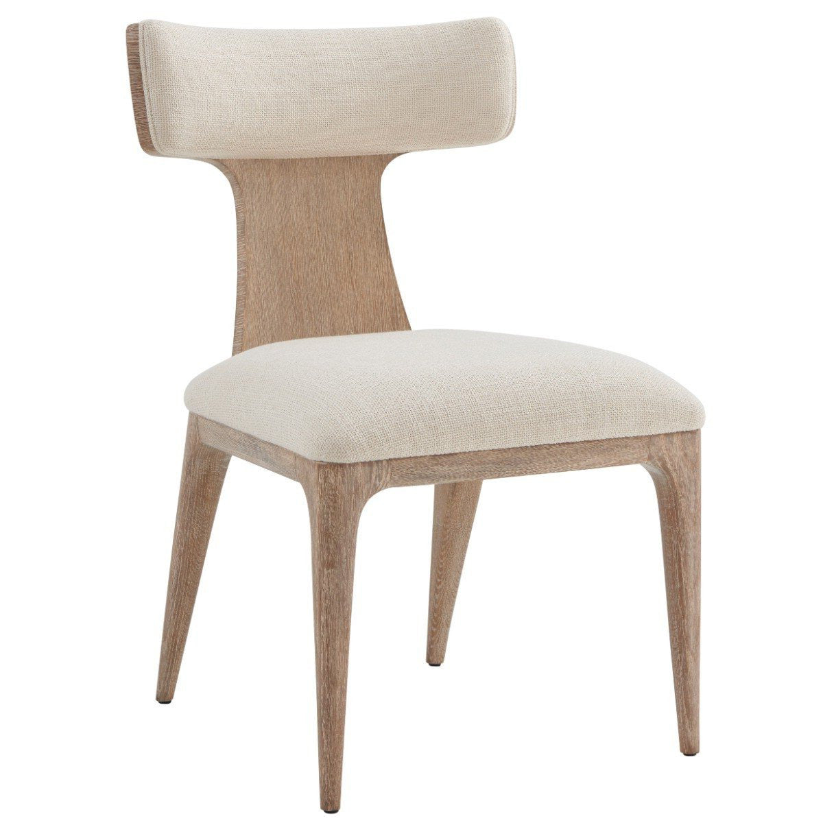 Repose Upholstered Side Chair in Grey Oak by Theodore Alexander