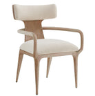 Repose Upholstered Arm Chair in Grey Oak by Theodore Alexander