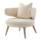Repose Wooden Upholstered Occasional Chair by Theodore Alexander
