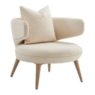Repose Wooden Upholstered Occasional Chair by Theodore Alexander