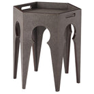 Radium Hexagonal Accent Table in Tempest by Theodore Alexander