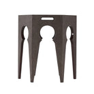 Radium Hexagonal Accent Table in Tempest by Theodore Alexander
