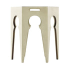 Radium Hexagonal Accent Table in Overcast by Theodore Alexander