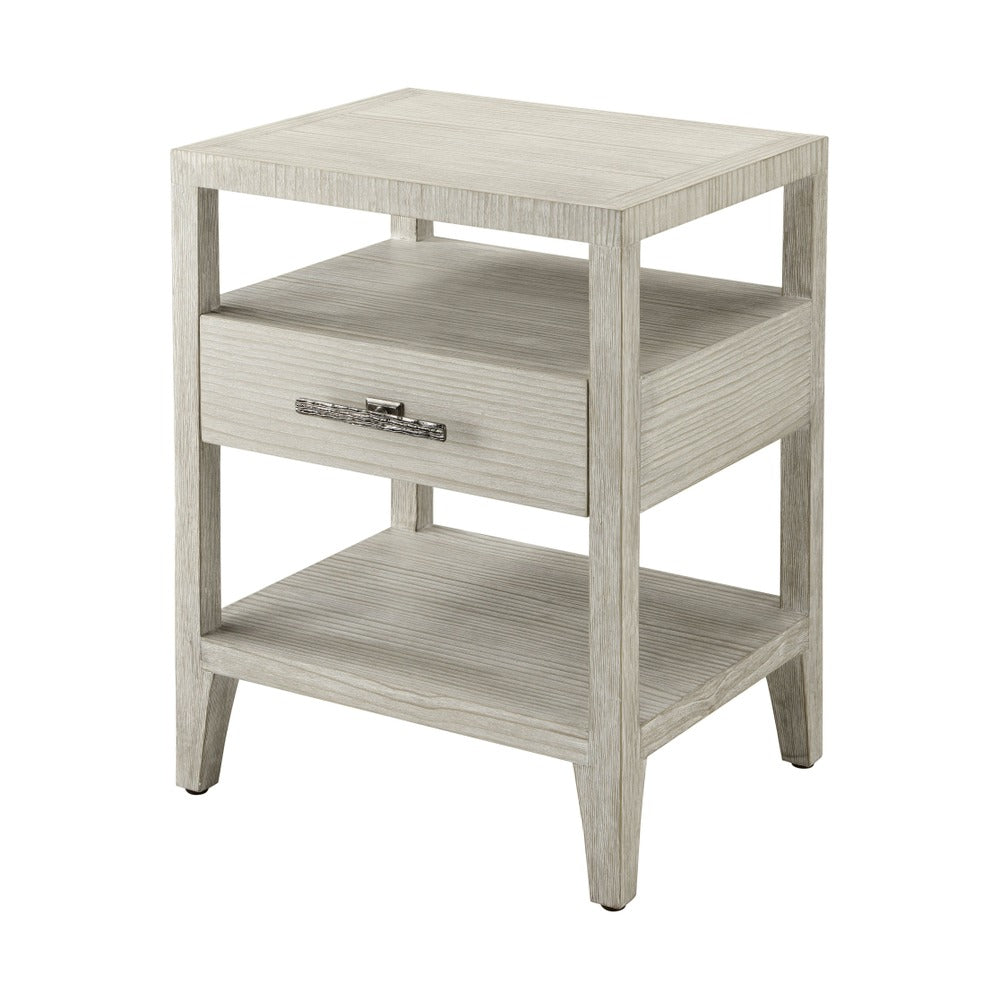 Breeze One Drawer Bedside Table by Theodore Alexander