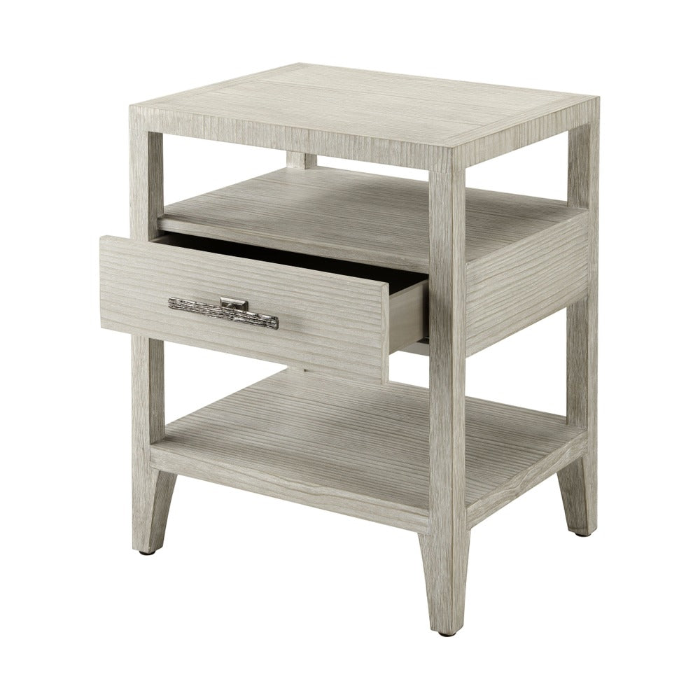 Breeze One Drawer Bedside Table by Theodore Alexander