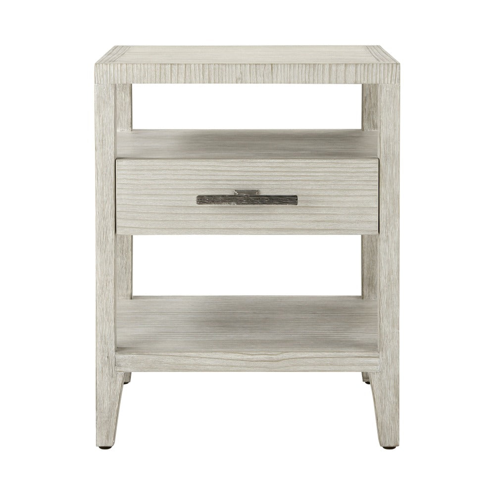 Breeze One Drawer Bedside Table by Theodore Alexander
