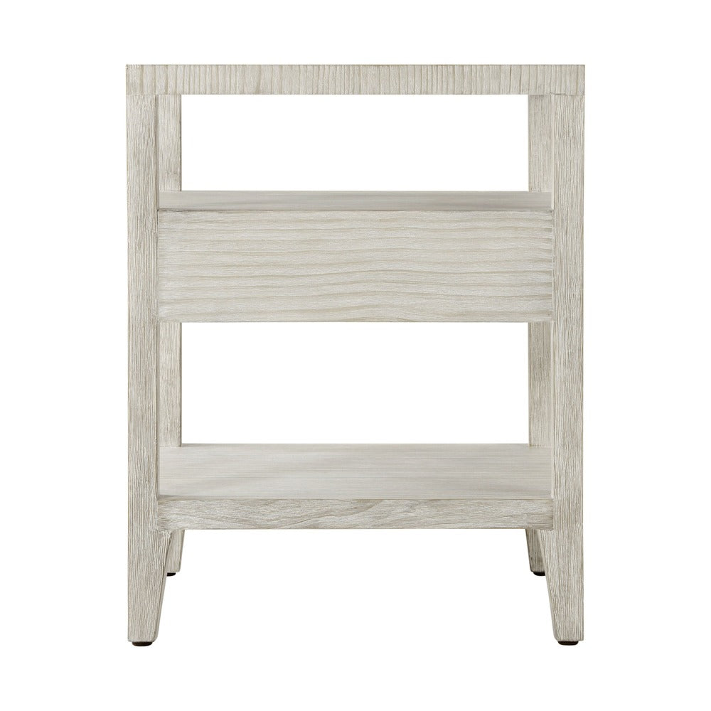 Breeze One Drawer Bedside Table by Theodore Alexander