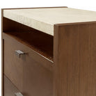 Catalina Two Drawer Bedside Table by Theodore Alexander