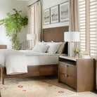 Catalina Two Drawer Bedside Table by Theodore Alexander