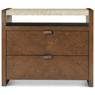 Catalina Two Drawer Bedside Table by Theodore Alexander