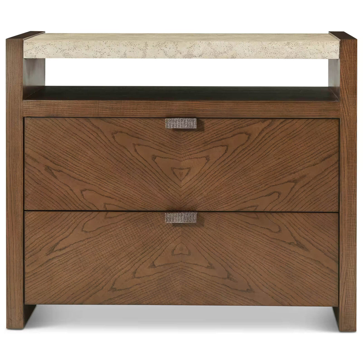 Catalina Two Drawer Bedside Table by Theodore Alexander