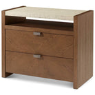 Catalina Two Drawer Bedside Table by Theodore Alexander