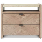 Catalina Two Drawer Nightstand in Dune by Theodore Alexander
