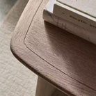 Repose Square Side Table in Grey Oak by Theodore Alexander