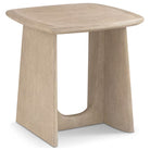 Repose Square Side Table in Grey Oak by Theodore Alexander