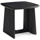 Repose Square Side Table in Charcoal Oak by Theodore Alexander
