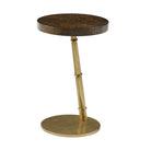 Kesden Accent Table Ash Burl Veneer by Theodore Alexander