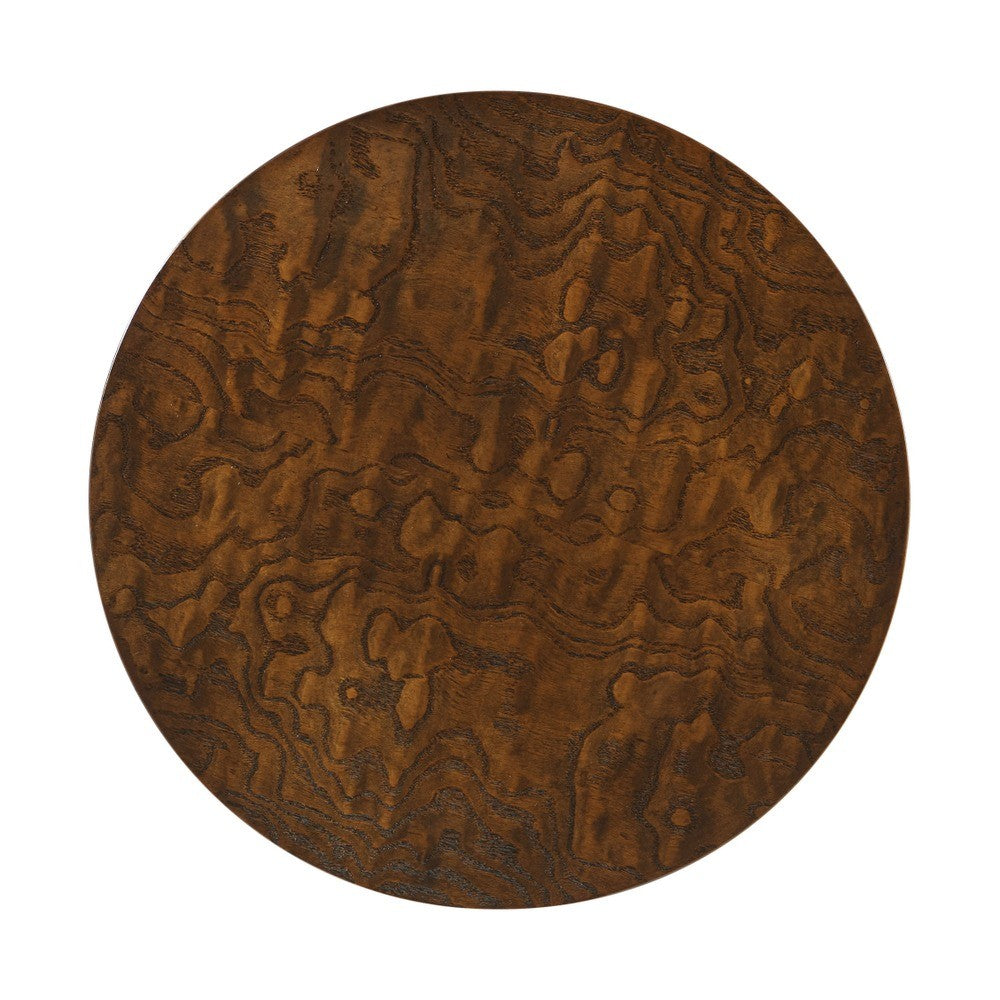 Kesden Accent Table Ash Burl Veneer by Theodore Alexander