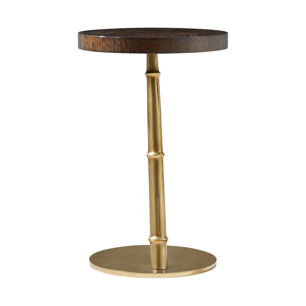 Kesden Accent Table Ash Burl Veneer by Theodore Alexander