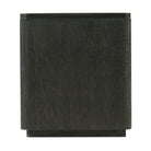 Repose Open Bedside Table in Charcoal Oak by Theodore Alexander