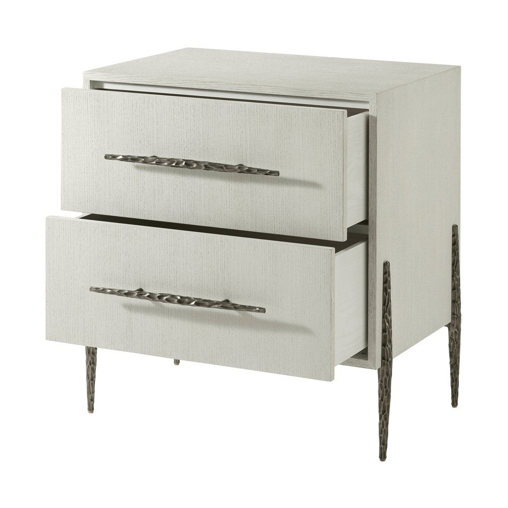 Bedside Essence Two Drawer Nightstand by Theodore Alexander