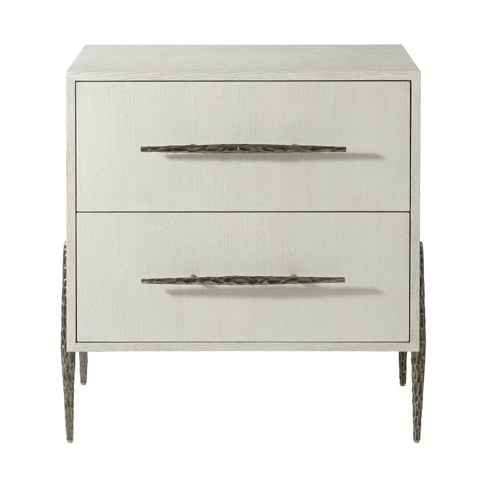 Bedside Essence Two Drawer Nightstand by Theodore Alexander