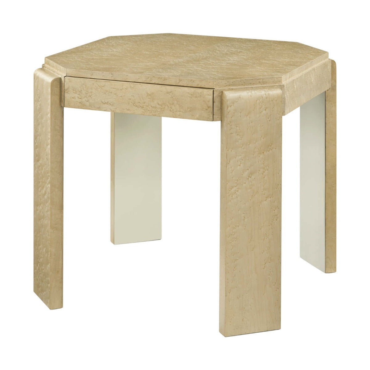 Origins Square Side Table in Sesame by Theodore Alexander