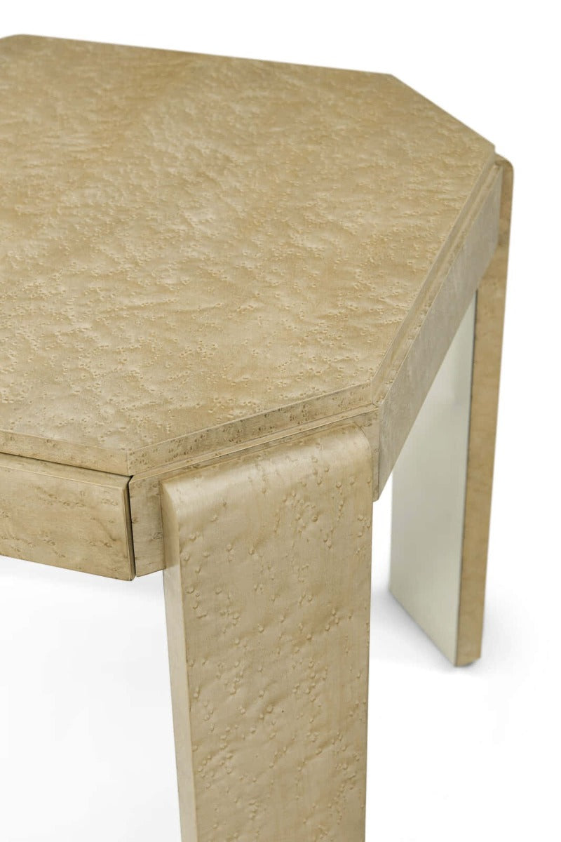 Origins Square Side Table in Sesame by Theodore Alexander