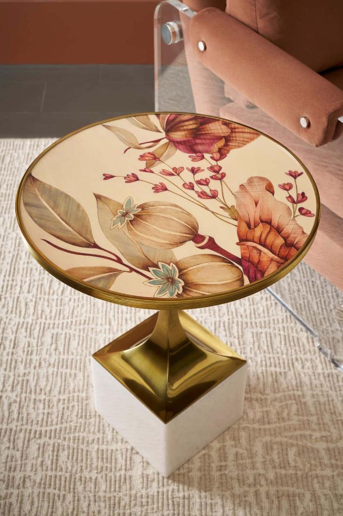 Bouquet Side Table by Theodore Alexander